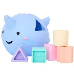 Sorter kształtów morski narwal silikonowy wieloryb