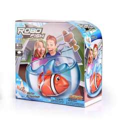 Robo Fish - interaktywna rybka pływająca -zestaw w kulstym akwarium (ZUR 2502) - 1