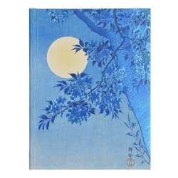 Notatnik szyty Kwitnąca Wiśnia w Księżycową Noc