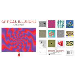 Kalendarz 2026 ścienny kwadrat Iluzje optyczne