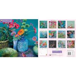 Kalendarz 2026 ścienny kwadrat Kwiaty Nel Whatmore