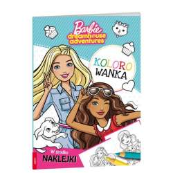 Kolorowanka Barbie Dreamhouse Adventures naklejki w środku AMEET (KOLX-1201) - 1