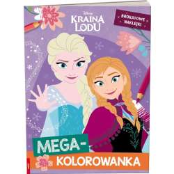Kraina Lodu. Megakolorowanka. Brokatowe naklejki