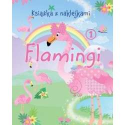 Książka z naklejkami. Flamingi 1