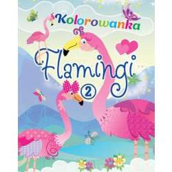 Flamingi. Kolorowanka 2