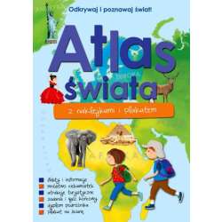 Książka Atlas świata z naklejkami i plakatem (9788328039223) - 1