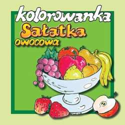 Sałatka owocowa - kolorowanka - 1