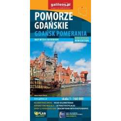 Mapa z przewodnikiem -Pomorze Gdańskie w.angielska