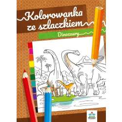 Kolorowanka ze szlaczkiem. Dinozaury - 1