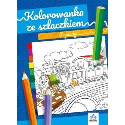 Kolorowanka ze szlaczkiem. Pojazdy - 1