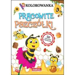 Kolorowanka. Pracowite pszczółki z brokatowymi..