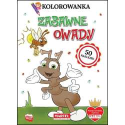 Kolorowanka. Zabawne owady z naklejkami - 1