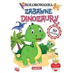 Kolorowanka. Zabawne dinozaury z naklejkami - 1