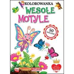 Kolorowanka z naklejkami. Wesołe motyle - 1