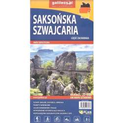 Mapa tur. - Saksońska Szwajcaria cz. zach - 1