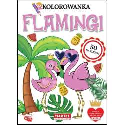 Kolorowanka z naklejkami Flamingi - 1