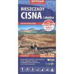 Mapa tur. - Bieszczady, Cisna i... 1:25 000 syn. - 1