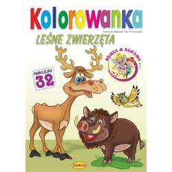 Kolorowanka. Leśne zwierzęta