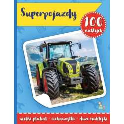 100 naklejek z plakatem. Super pojazdy - 1