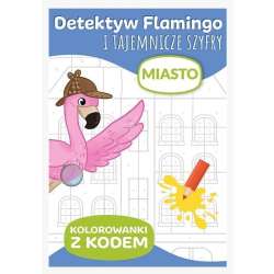 Detektyw Flamingo i tajemnicze szyfry. Kolorowanki z kodem. Miasto KS66010 Trefl (KS66010 TREFL)