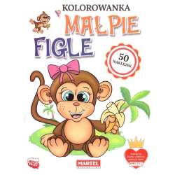 Kolorowanka Małpie figle z naklejkami - 1