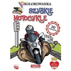 Kolorowanka z naklejkami Szybkie motocykle - 1