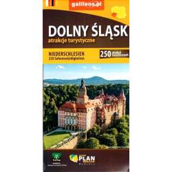 Mapa - Dolny Śląsk 250 atrakcji turystycznych