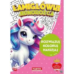 Łamigłówki jednorożca z naklejkami