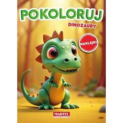 Kolorowanka Pokoloruj dinozaury z naklejkami