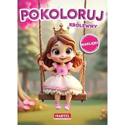 Kolorowanka królewny z naklejkami