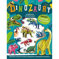 Wypukłe naklejki z ruchomymi oczkami. Dinozaury