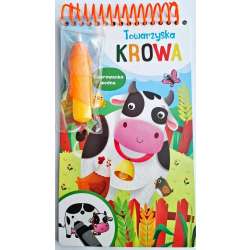 Towarzyska krowa. Kolorowanka wodna