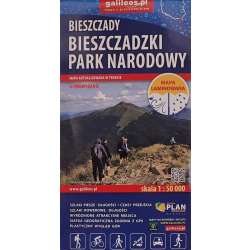 Mapa tur. - Bieszczadzki Park Narodowy laminowana