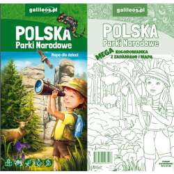Polska Parki Narodowe - mapa + mega kolorowanka
