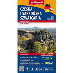 Mapa turystyczna - Czeska i Saksońska Szwajacaria