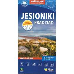 Mapa turystyczna - Jesioniki. Pradziad laminowana