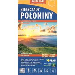 Mapa turystyczna - Bieszczady, Połoniny