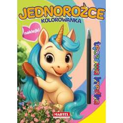Kolorowanka z kredką Jednorożce
