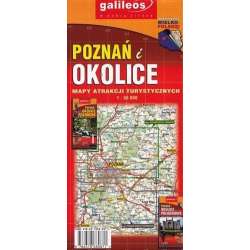 Mapa atrakcji tur. - Poznań i okolice pół.1:50 000 - 1