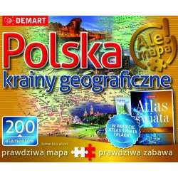Puzzle: Polska-krainy geograficzne+atlas