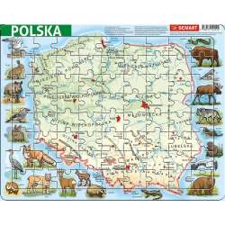 Puzzle ramkowe - Polska fizyczna