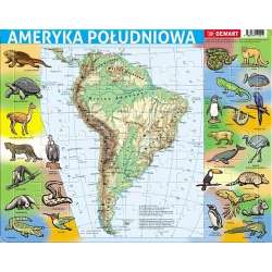 Puzzle ramkowe - Ameryka Płd fizyczna