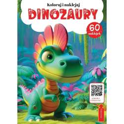 Dinozaury - kolorowanka z kodem QR