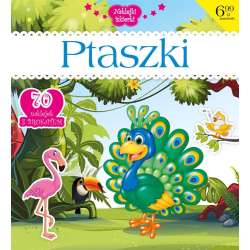 Naklejki iskierki z brokatem. Ptaszki