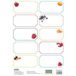 Naklejki na przetwory - owoce