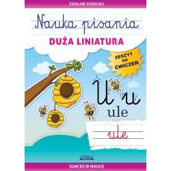 Nauka pisania. Duża liniatura. Zeszyt do ćwiczeń