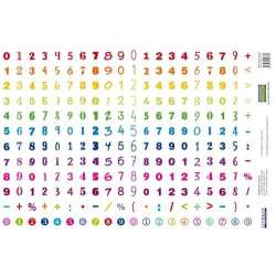 Naklejki cyfry 240szt