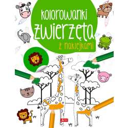 Zwierzęta. Kolorowanka z naklejkami