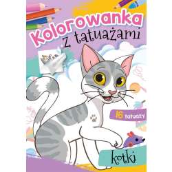 Kolorowanka z tatuażami. Kotki - 1