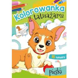 Kolorowanka z tatuażami. Pieski - 1